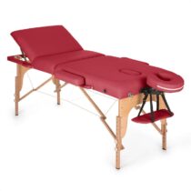 MT 500, červený, masážny stôl, 210 cm, 200 kg, sklápací, jemný povrch, taška