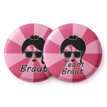 Odznaky Braut Vintage pink v nemeckom jazyku