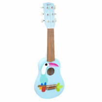 Classic world Gitara drevená modrá, 6 strún